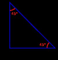 45-45-90 triangle