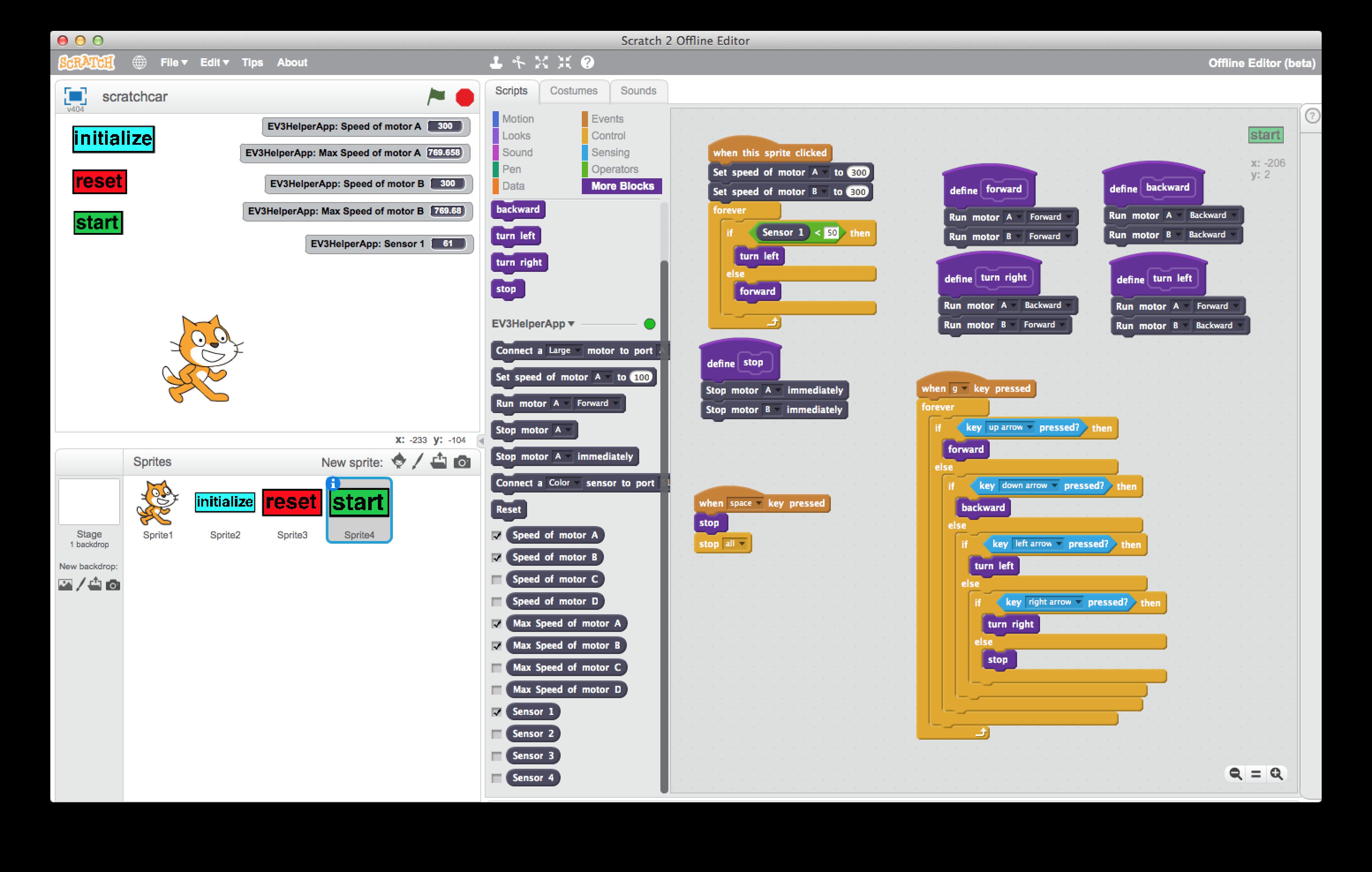 Scratch Car program